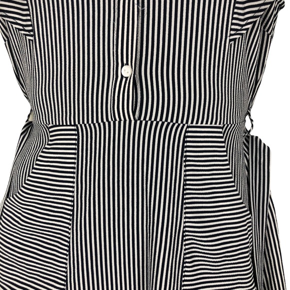 VTG 1950s-60s Seersucker Style Dress by Monteau of Los Angeles Blue & White S - Picture 9 of 13